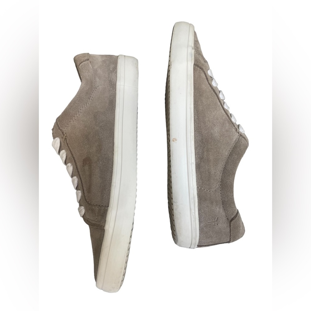 Frye Womens Shoes Frye Kerry Suede Low Lace Up Sneakers Sz8 - Picture 4 of 12